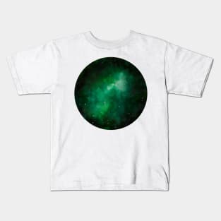 Green galaxy Kids T-Shirt